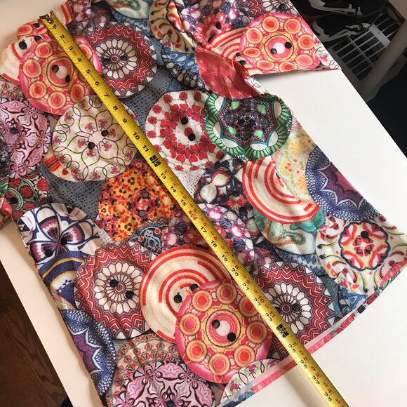 3/$20 Unbranded Women's Small Retro Style Half Button Front Long Sleeved Blouse - Picture 9 of 9